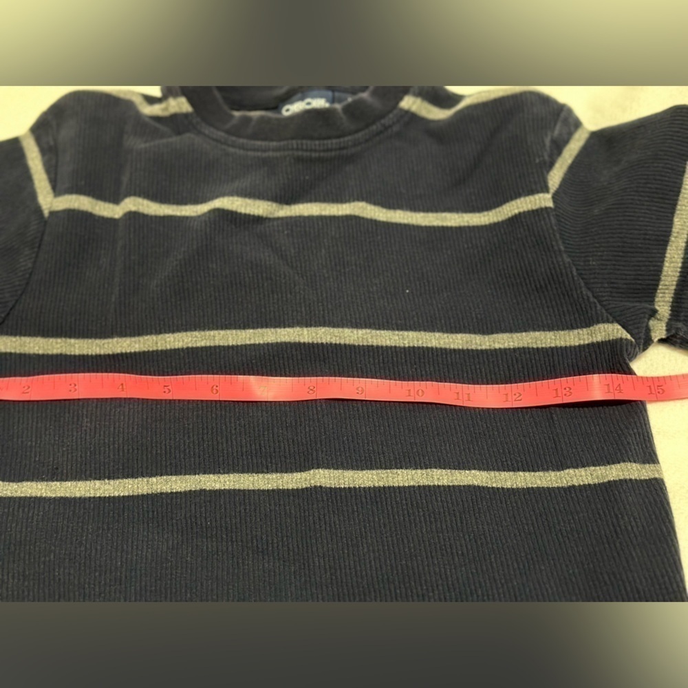 Boys blue & grey striped short sleeve tee. Great condition. Size 4/5. - Picture 5 of 5
